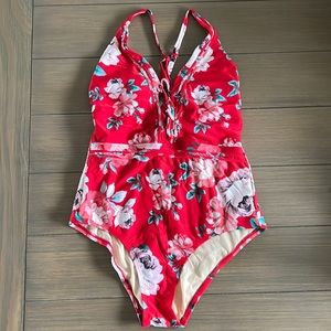 Kona Sol One Piece Floral Swimsuit